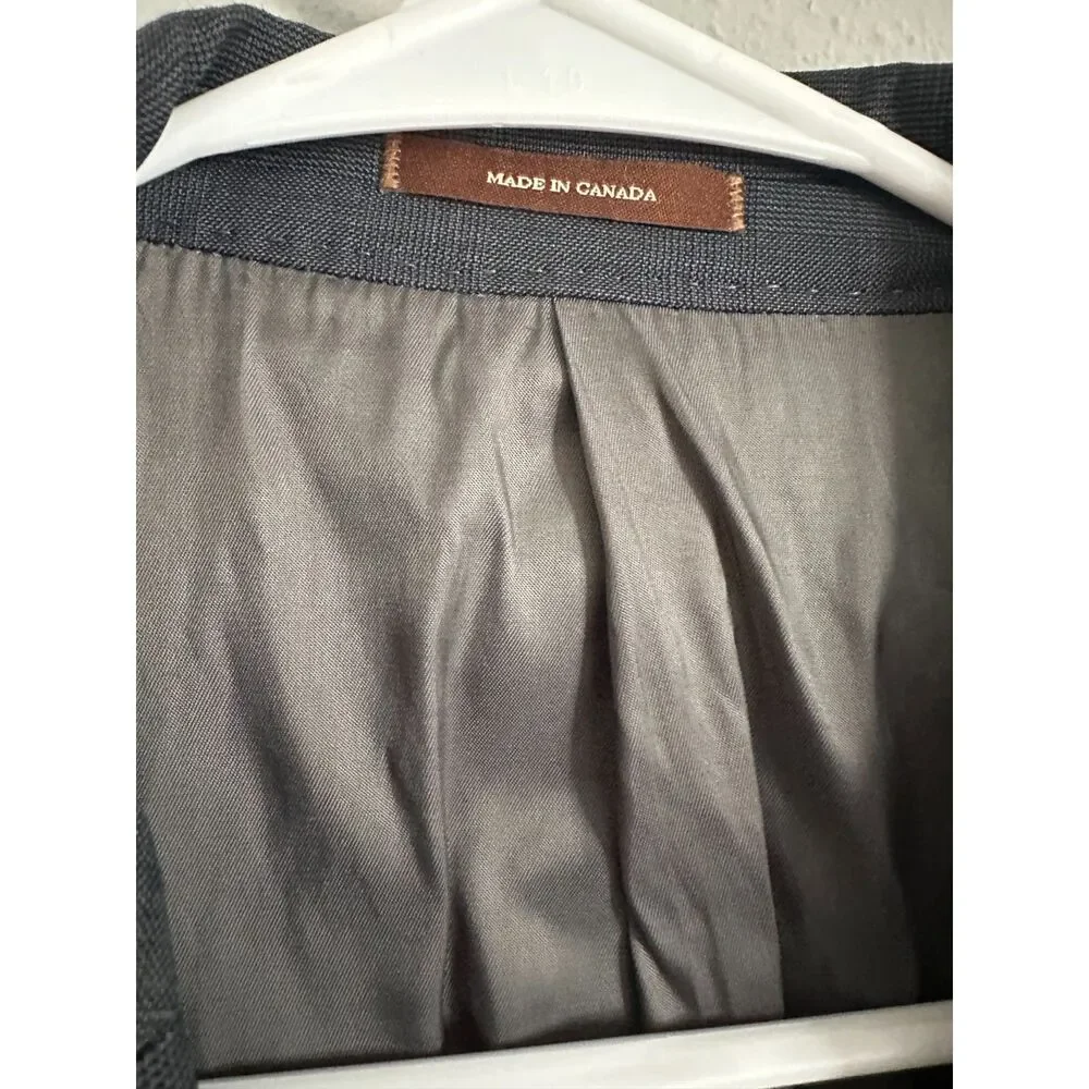 Peter Millar Men’s Gray 100% Wool Blazer Sport Coat 44R Made in Canada